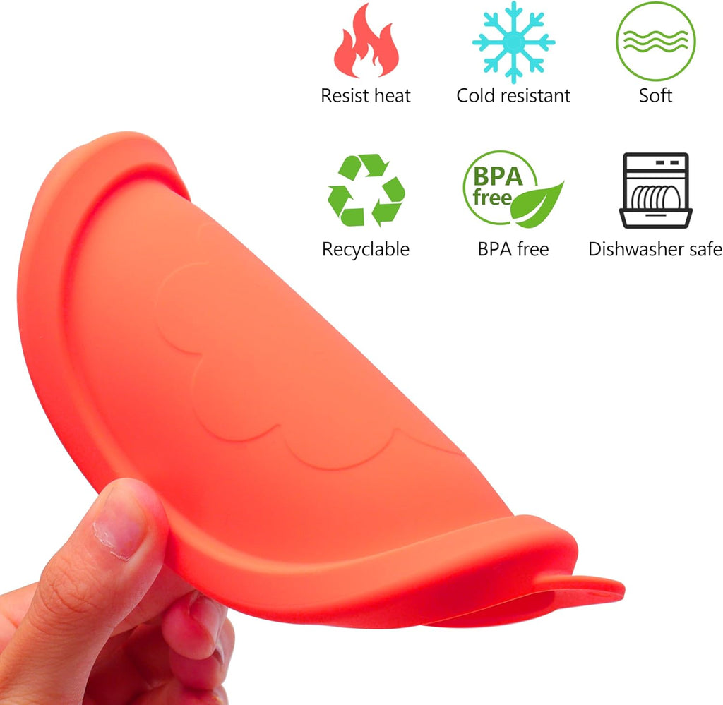 2 Cup Silicone Replacement Lids Storage Cover for Pyrex 7200-PC Glass Bowls (Container not Included) 4 Pack Microwave. Dishwasher and Freezer Safe